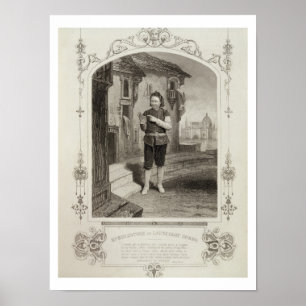 Herr Buckstone als Lancelot Gobbo, Szene 2 der Poster