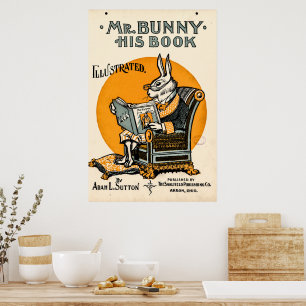 Herr Bunny, sein Buch - Adam L. Sutton Poster