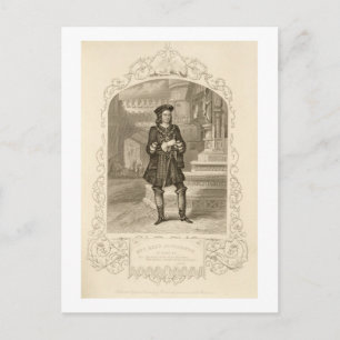 Herr C. Kean als Gloster, Act I Scene 1, in Richar Postkarte