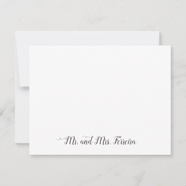Herr Chic Blush Pink Couple Newlywed Polka Dot Mitteilungskarte (Vorderseite)