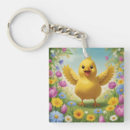 Herr Chicken Acrylic Schlüsselanhänger