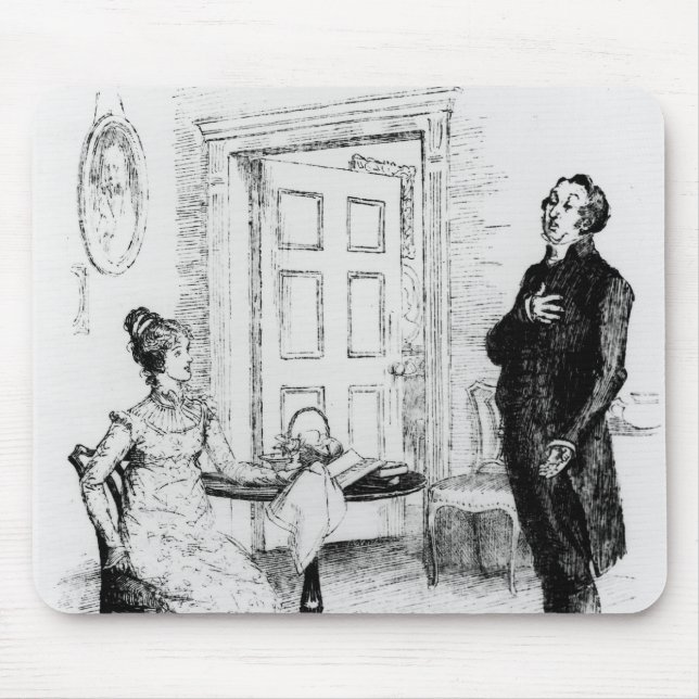 Herr Collins und Elizabeth Mousepad (Vorne)