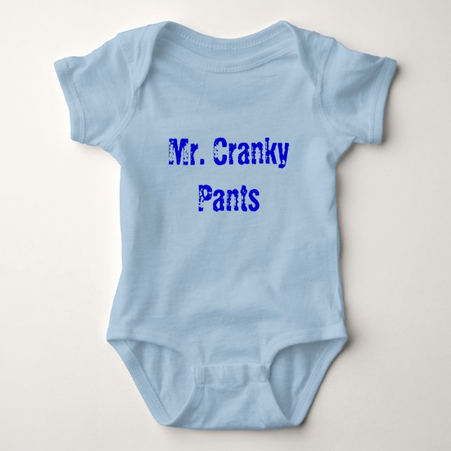 Herr Cranky Pants Baby Strampler (Vorderseite)