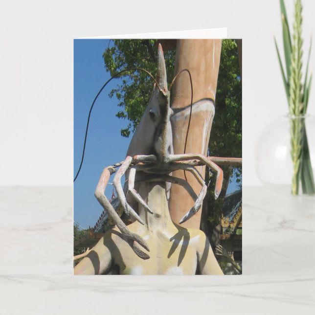 Herr Crustacean AKA Lobster Leiter ... Buddhist He Karte (Vorderseite)