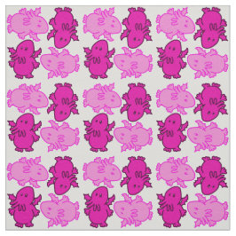 Herr Cthulhu Pink Repeat Stoff