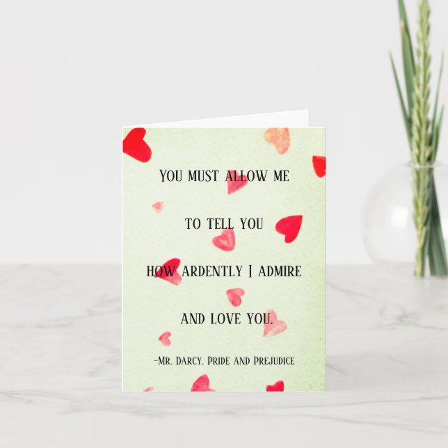 Herr Darcy Card Karte (Vorderseite)