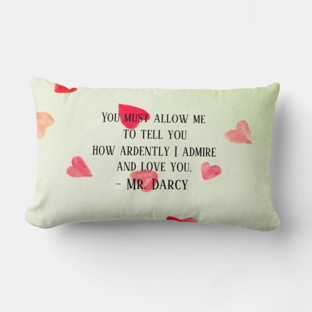 Herr Darcy Pillow Lendenkissen (Vorderseite)