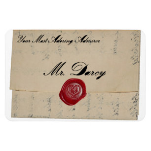 Herr Darcy Regency Love Letter Magnet