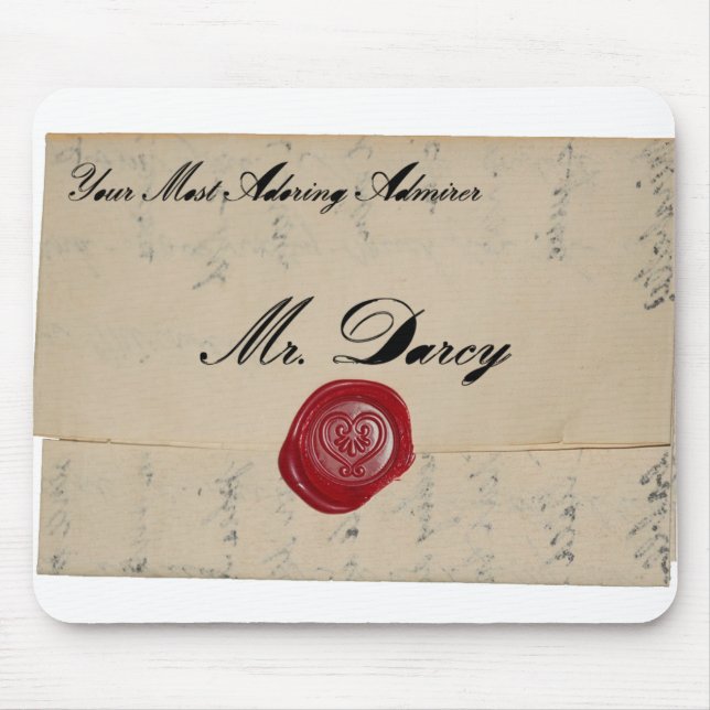 Herr Darcy Regency Love Letter Mousepad (Vorne)