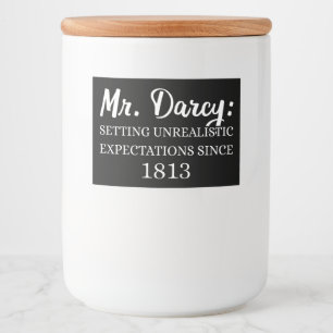 Herr Darcy: Unrealistische Erwartungen seit 1813 I Lebensmitteletikett