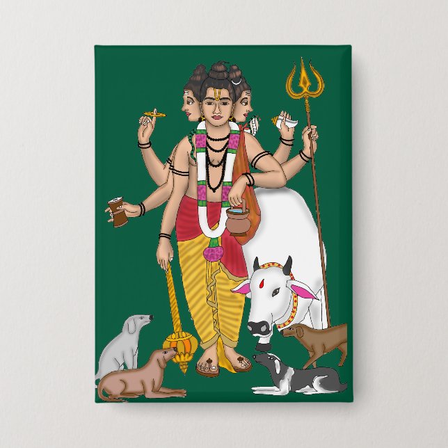 Herr Dattatreya  Button (Vorderseite)