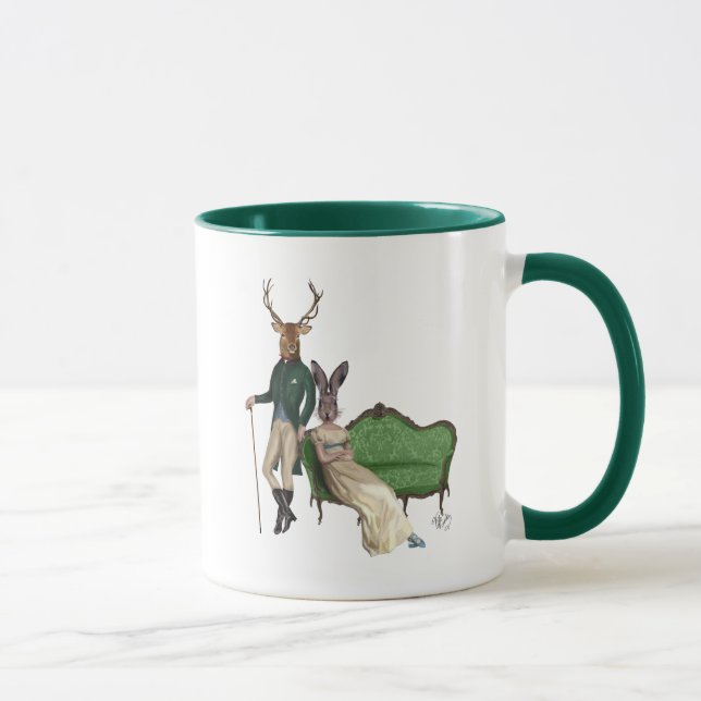 Herr Deer und Frau Rabbit Tasse (Rechts)