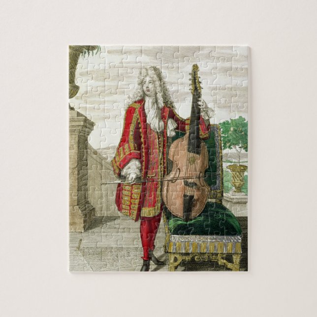 Herr, der das Cello spielt, erschienene c.1688-90 (Vertikal)