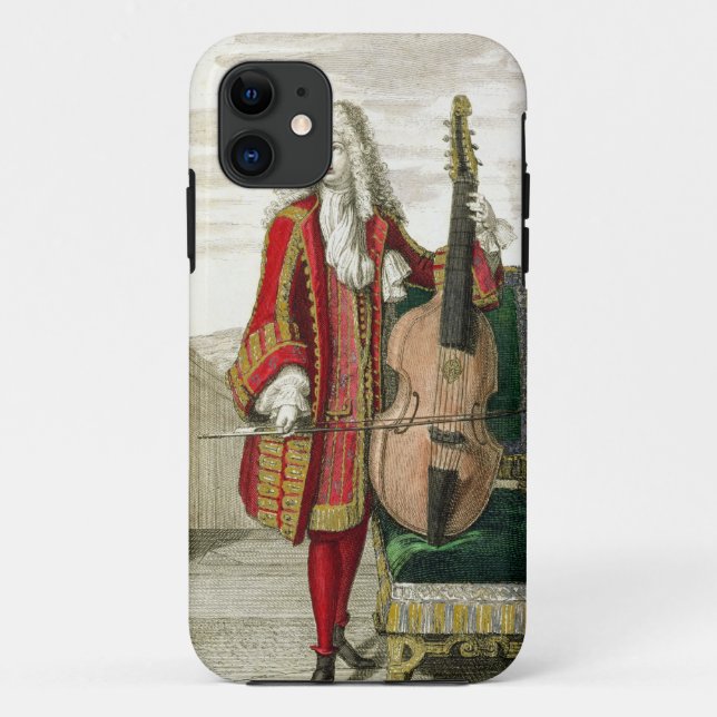 Herr, der das Cello spielt, erschienene c.1688-90 Case-Mate iPhone Hülle (Rückseite)