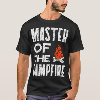 Herr des Lagerfeuers Camper Dad Camping T-Shirt