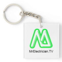 Herr Electrician Schlüsselanhänger mit einem Motor