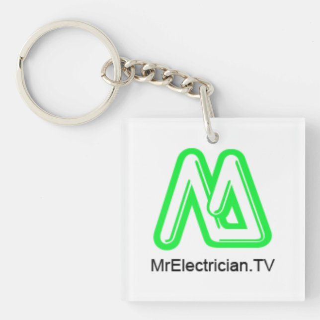 Herr Electrician Schlüsselanhänger mit einem Motor (Vorderseite)