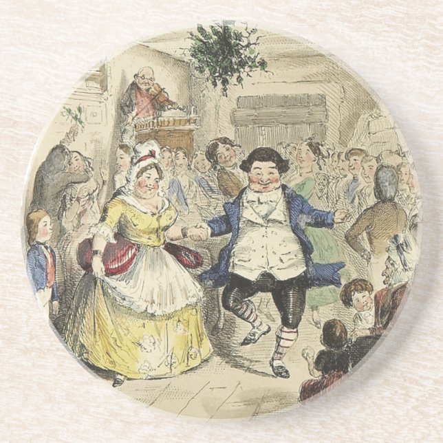 Herr Fezziwig Dancing, ein Weihnachten Carol Untersetzer (Vorne)