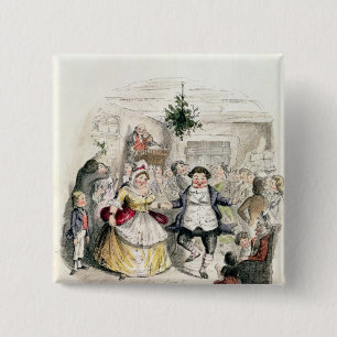 Herr Fezziwigs Ball, von 'einem Weihnachten Carol Button
