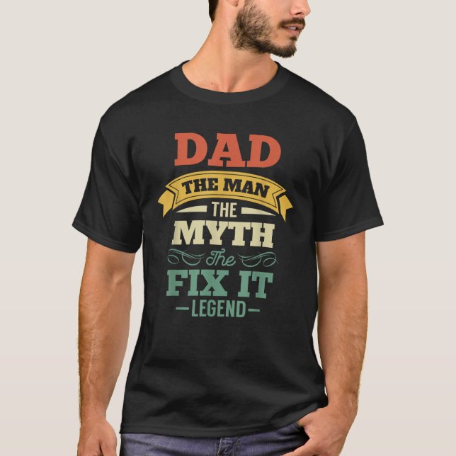 Herr Fix it Fathers Day T-Shirt (Vorderseite)