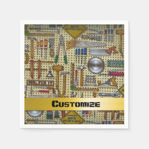 Herr Fix It Handyman Tools Napkins Serviette