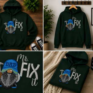 Herr Fix It Vater-Geschenk Bestickter Hoodie