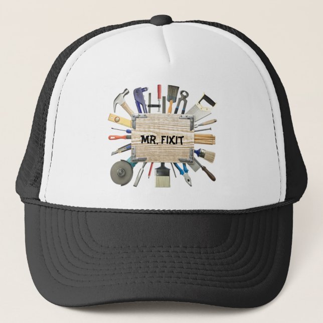 Herr Fixit Hat Truckerkappe (Vorderseite)