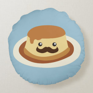 Herr Flan Rundes Kissen