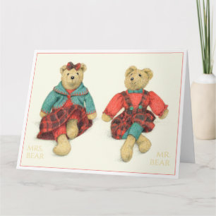 HERR & FRAU BÄR Große Weihnachtskarte Karte