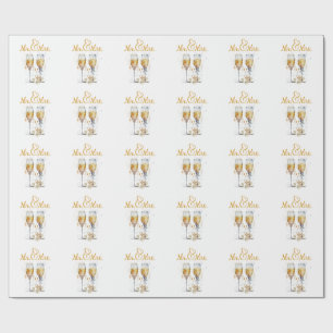 Herr & Frau Champagne Celebration Geschenkpapier