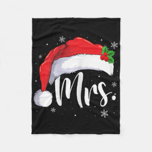 Herr Frau Claus Weihnachten Paare Passend Sein Und Fleecedecke