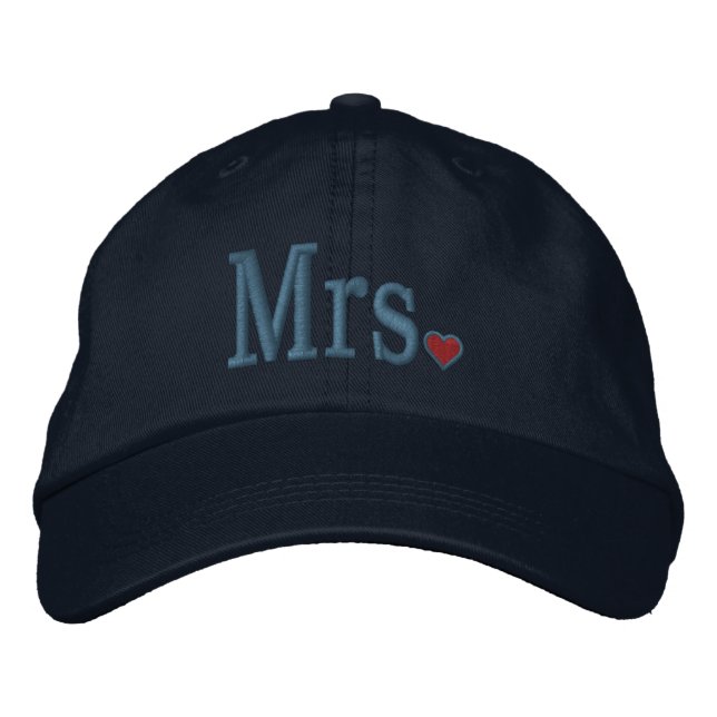 Herr & Frau Embroidery bestickte Cap Baseballkappe (Vorderseite)