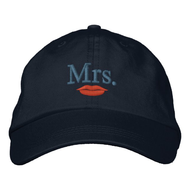 Herr & Frau Embroidery bestickte Cap Kappe (Vorderseite)
