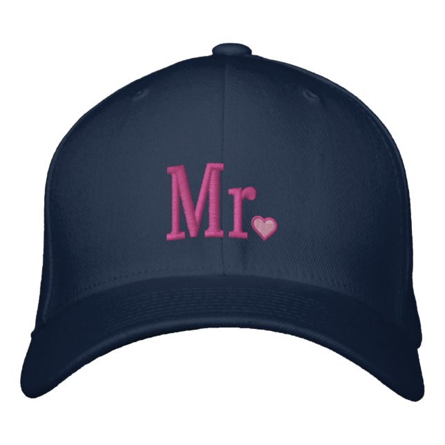 Herr & Frau Embroidery bestickte Cap Kappe (Vorderseite)