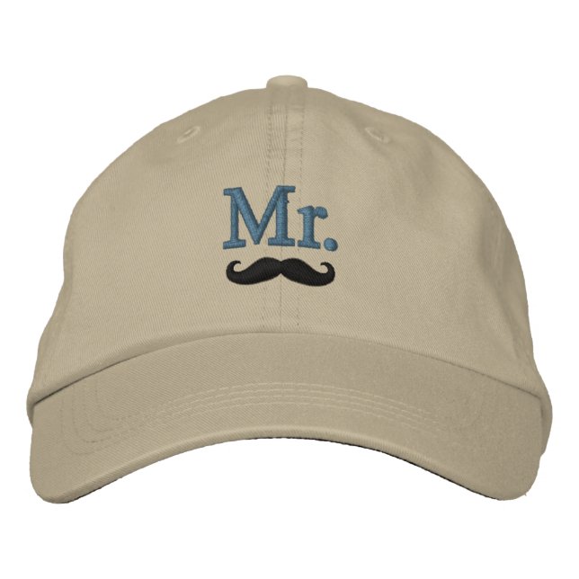 Herr & Frau Embroidery bestickte Cap Kappe (Vorderseite)