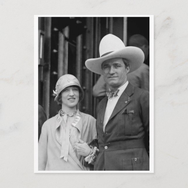 Herr & Frau Tom Mix Postkarte (Vorderseite)