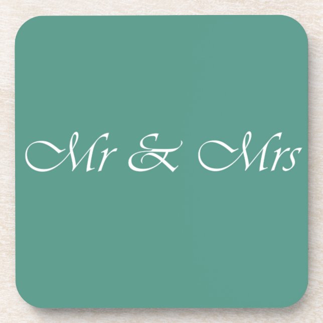 Herr & Frau Typografie Untersetzer (Vorderseite)