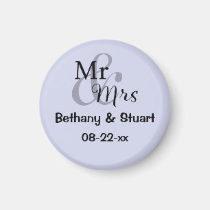 Herr & Frau Wedding Couple (lilac) Magnet