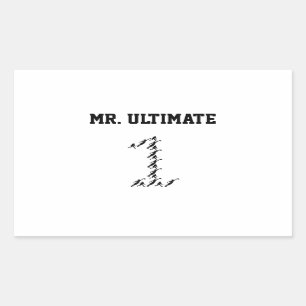 Herr/Fräulein Ultimate Rechteckiger Aufkleber