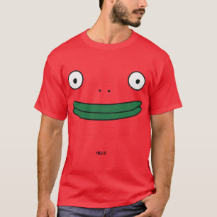 Herr Frosch mit Hallo-Junge T-Shirt