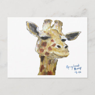 "Herr G. Giraffe" Horizontale Postkarte