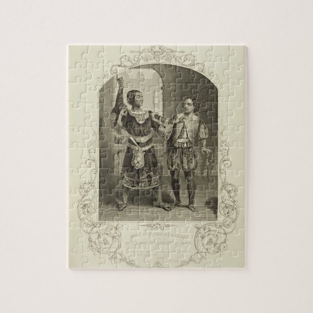 Herr G.V. Brooke als Othello und James Bennett als (Vertikal)