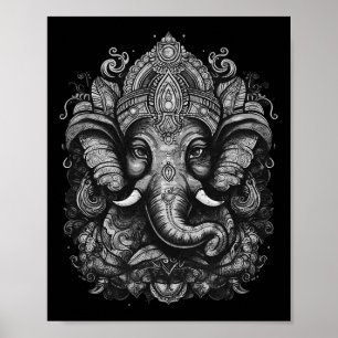 Herr Ganesh, Hinduismus, Buddhismus, Elefantengott Poster