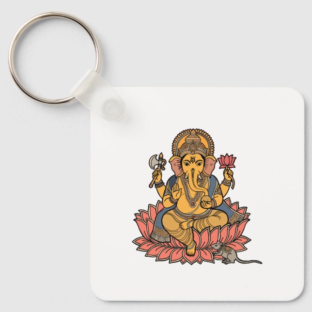 Herr Ganesh Schlüsselanhänger (Vorderseite)