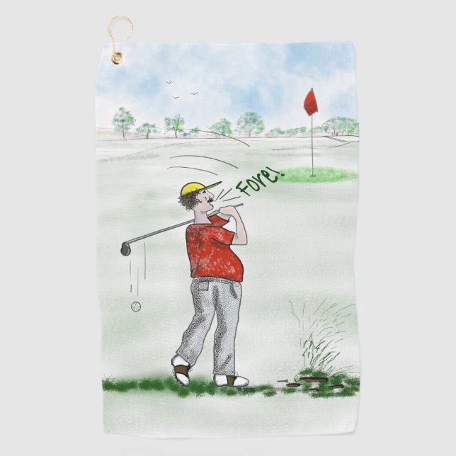 Herr Golf Towel Golfhandtuch (Vorderseite)