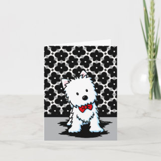 Herr göttlicher Westie-Blanko-Notiz Karte