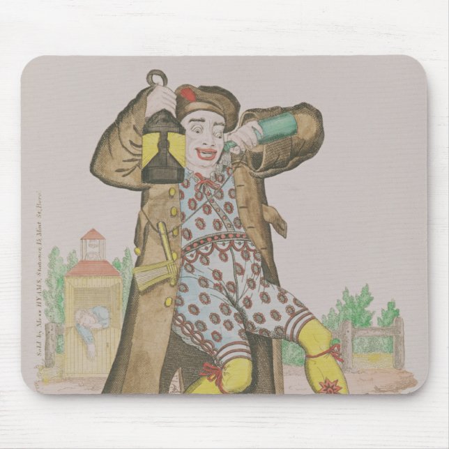 Herr Grimaldi als Clown, Belichten Mousepad (Vorne)