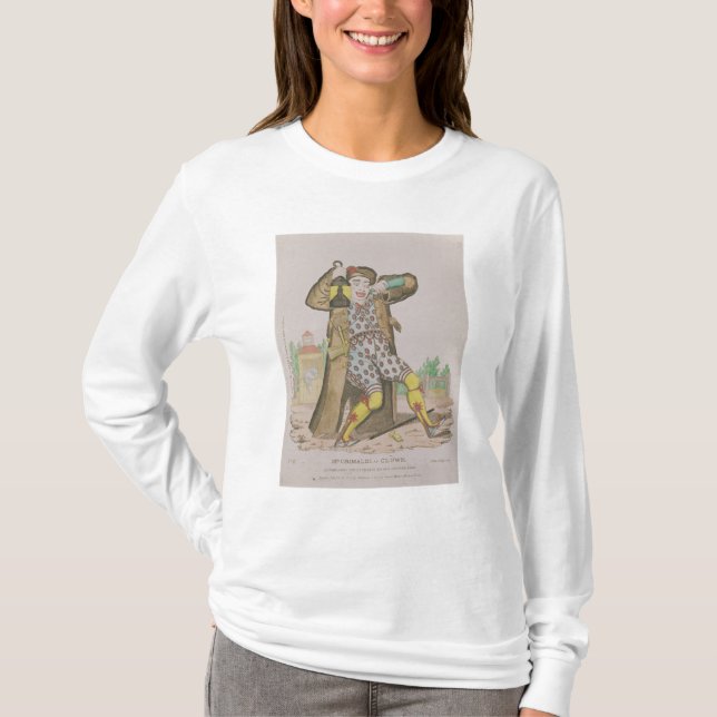 Herr Grimaldi als Clown, Belichten T-Shirt (Vorderseite)