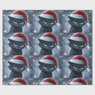 Herr Grumpy Face Weihnachtskatze Geschenkpapier