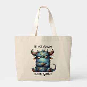 Herr Grumpy Monster Tote Bag Jumbo Stoffbeutel